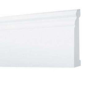 Напольный плинтус ПВХ Arbiton Stiq Белый S0820